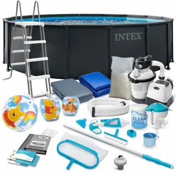 Frame Pool Intex 26326 488 x 122 cm with Sand Filter Pump and Accessories