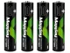 AAA Li-Ion 1.5V 660mWh Rechargeable Batteries with USB-C, 4 pcs