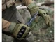 Tactical Gloves with Knuckle Protection, Size XL, Green