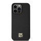 DKNY iPhone 15 Pro Max Case Leather Monogram Pattern MagSafe, Black
