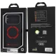 Audi RSQ Carbon Fiber Sport Red Circle MagSafe Case for iPhone 18 Pro / 17 Pro, Black