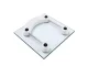 Electronic Bathroom Scale up to 180 kg, LCD Display, Tempered Glass, Transparent
