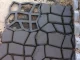 Paving Stone and Concrete Mold \"Cobblestone\", 50x48 cm, Black