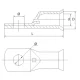 Copper Cable Lugs for 10mm² Cable, 10 pcs