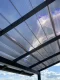 Profiled polycarbonate roof sheet DIAMOND TILE EFFECT 2.8 mm, 0.954 x 3 m, grey