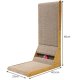 Purlov Cat Corner Scratcher with Toy Cardboard Scratching Post