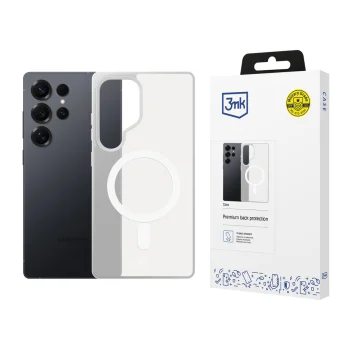 3mk Smoke MagCase for Samsung Galaxy S25 Ultra - White-Translucent