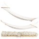 Woven Garden Hammock with Wooden Spreader Bars, 190x100 cm, 150 kg, White