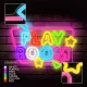 Forever Light PLEXI LED Neon Sign PLAYROOM, Multicolor