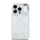 DKNY iPhone 15 Pro Case Liquid Glitter Multilogo, Pink