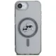 Karl Lagerfeld IML Metal Karl & Choupette MagSafe iPhone 16e Case - Black