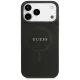 Guess Saffiano Classic Logo MagSafe Case for iPhone 17 Pro Max, Black
