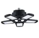 Foldable LED Ceiling Light E27 50W, Black