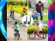 LED Kids Bike Training Wheels Light Up Bicycle Stabilizers 12-16 Inch
