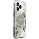 Guess IML Flower & Tonal Circle MagSafe Phone Case Cover iPhone 17 Pro - green