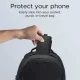 Tech-Protect SM65 Pouch Case for 6.0-6.9\" Smartphones, Black/Red