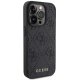 Guess Leather 4G Stamped case for iPhone 15 Pro - black