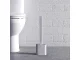 Silicone Toilet Brush with Holder, Flexible, for Bathroom