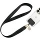 Guess CBDY Nylon Chain Universal Phone Lanyard, Black