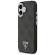 Guess iPhone 17 Case 4G PU Leather MagSafe, Black