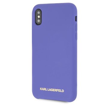 Karl Lagerfeld Silicone vāciņš Apple iPhone X / Xs, Violets