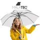 Malatec Transparent Automatic Umbrella, White