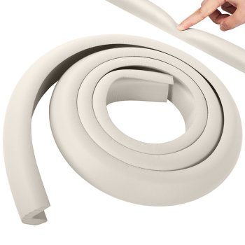 Mīksta aizsargājoša putu lente mēbeļu stūriem un malām, 2m, balta