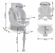 Nukido Prestige Line Child Car Seat, 0-36 kg, Isofix, Grey