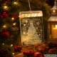 3D LED Window Stained Glass, Christmas Decoration, Warm Light