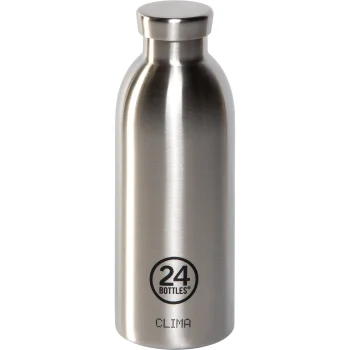 24Bottles Clima Bottle Insulated Flask Brushed Steel, 500 ml