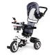 Ecotoys Kids\' Tricycle with Swivel Seat and Canopy, Grey