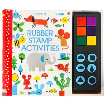 Fingerprints coloring book painting activity, 64 p. + stamps