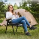 Mountain Goat Folding Camping Chair, Black