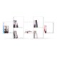 Modern Wall-Mounted Shelving Unit with 8 Shelves ModernHome, White