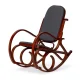 ModernHome Rocking Chair with Wooden Runners Charcoal