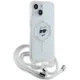 Karl Lagerfeld iPhone 15 / 14 / 13 Case IML Choupette Head & Cord MagSafe, Transparent