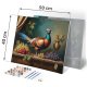 Massido Paint by Numbers Kit 40x50 cm - Vibrant Pheasant Art