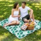 4FIZJO Insulated Picnic and Beach Blanket 200 x 200 cm, Leaf Pattern