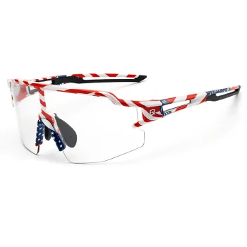 Rockbros Photochromic Cycling Glasses with UV Protection and Corrective Insert, White