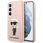 Samsung Galaxy S23 (SM-S911) Karl Lagerfeld Silicon Ikonik Cover Case, Pink