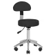 Sillon Lux 273b Electric Beauty Chair with 3 Motors and Stool 304, Black
