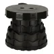 Folding Telescopic Camping Stool Black 200kg