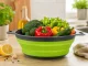 Collapsible Silicone Colander and Food Strainer 2.5L with Handles
