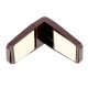 Child Safety Corner Lock for Cabinets and Drawers, Brown