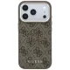 Guess 4G & Big Resin Logo Case for iPhone 17 Pro / 18 Pro - Brown
