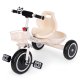 ECOTOYS Toddler Tricycle with Storage Baskets and Bell, Beige