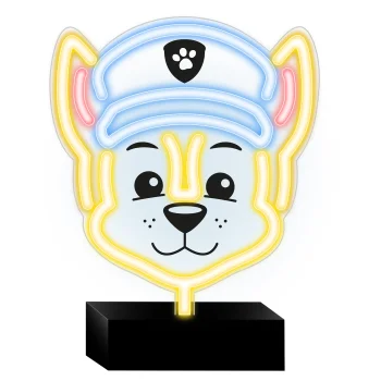PAW Patrol Chase LED Neon Sign on Stand OW-120346