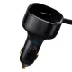 Baseus Enjoyment 2in1 car charger 30W black (CGTX000001)