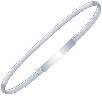 Elastic metal belt for dress, 70 cm, silver