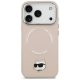 Karl Lagerfeld iPhone 17 Pro Max vāciņš Choupette Pin MagSafe, rozā